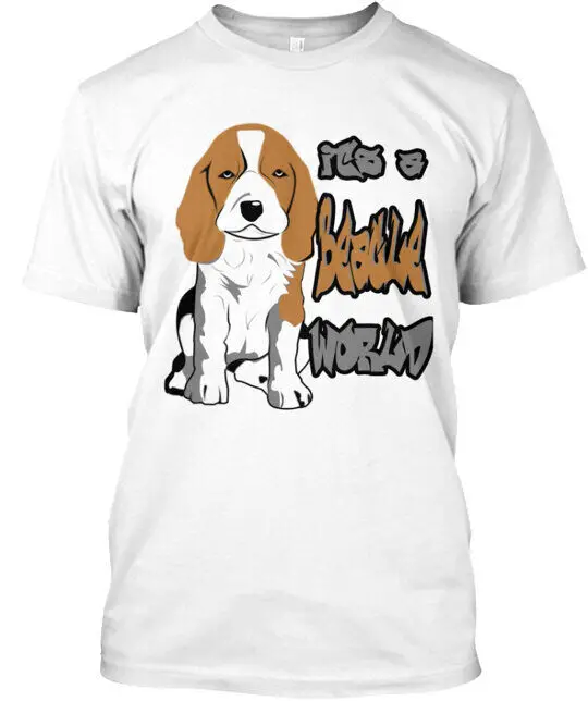 Футболка Beagle Сделано в США одежда с аниме рисунком хлопковые футболки коротким