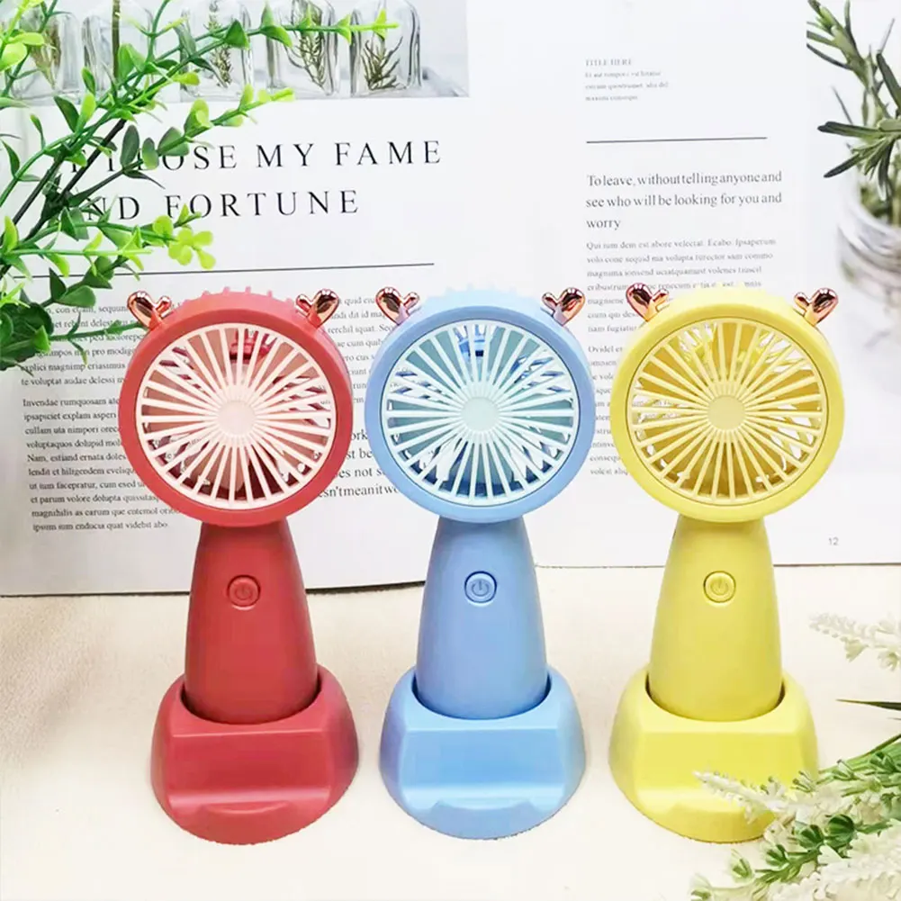 

Mini Portable Fan Cute USB Rechargeable Pocket Handheld Mute Summer Cooler 3 Mode Adjustable for Outdoor Travel Office