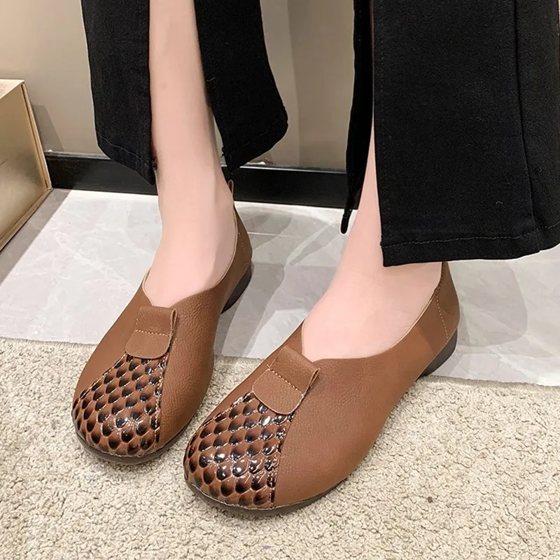 

Flats Women Shallow Shoes Spring Marie Janes Shoes 2024 Fahsion Barnd Women Casual Walking boots New Lolita Dress Shoes Femme