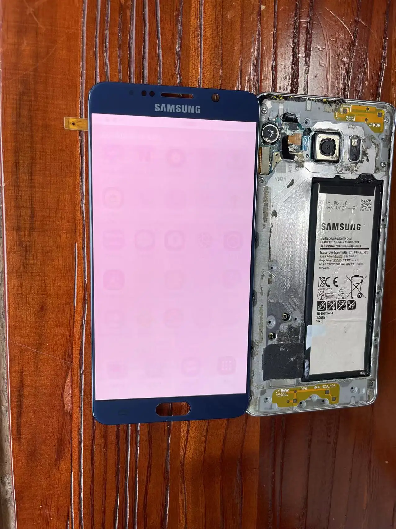 100% тестовый ЖК-дисплей для Samsung Note 5 N920F с сенсорным экраном дигитайзер в сборе