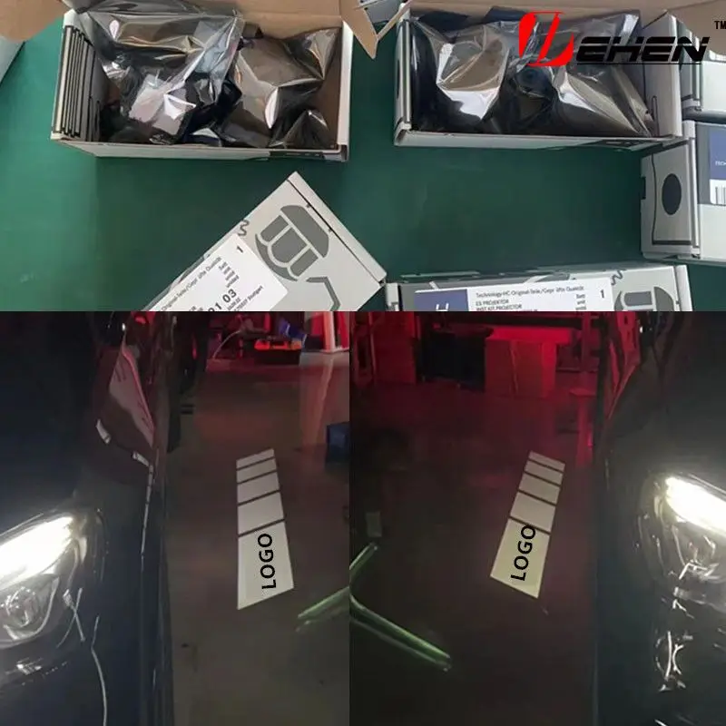 

For Mercedes Benz W167 W464 GLE GLS G500 car 2020 2021 2022 rearview mirror accessories Shadow decoration white light lamp Sign