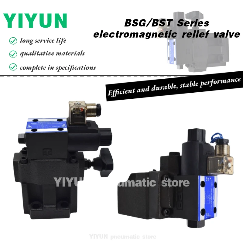 

S-BSG-03,06,10-2B2,2B3A,2B3B,3C3-D24/A240-N1-51 YIYUN pneumatic element electromagnetic relief valve S-BSG series