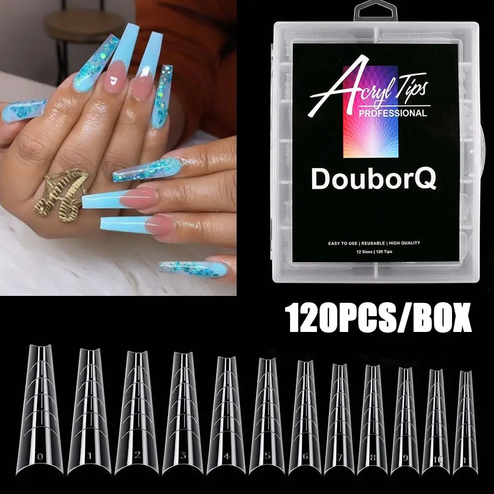 

4 Types For Building UV Acrylic Gel Manicure Tools DIY Nail Dual Form False Nail Tips Fake Nails Extension Nail Mold