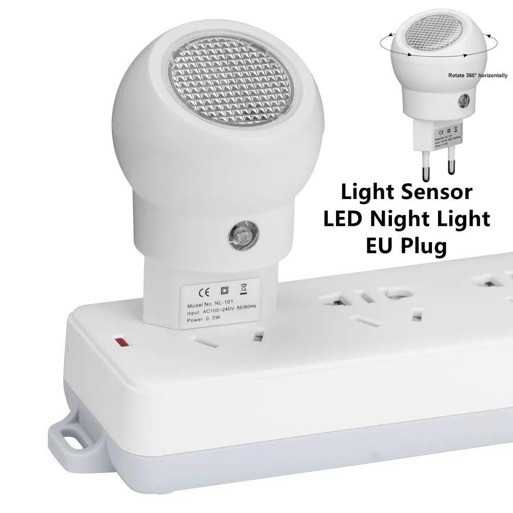 

LED Night Light Sensor LED Bedside Lamp Wireless Baby Children Lamp 110V 360 Rotating LED Light 220V Bedroom Lighting EU Plug