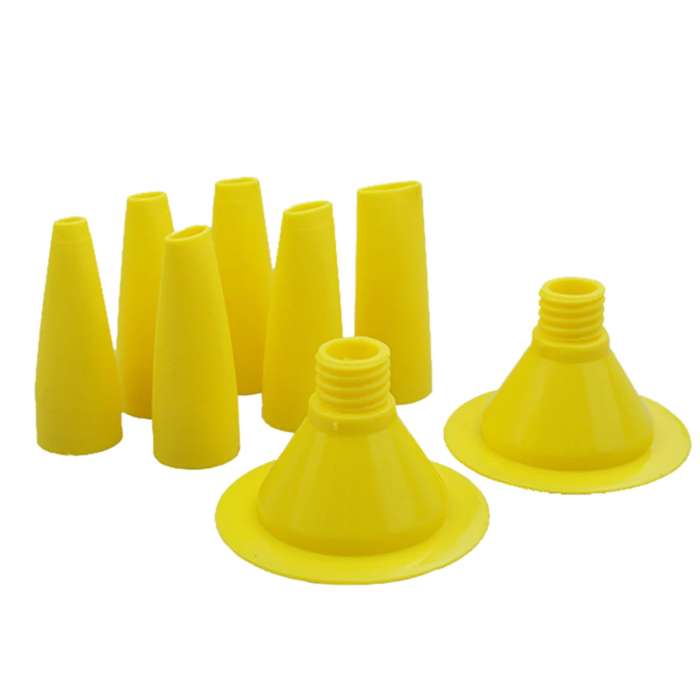 

8pcs/set Floor Glass Cement Durable Sealant Tool Glue Nozzle For Caulking Straight Push Type Multifunction Grouting Interior
