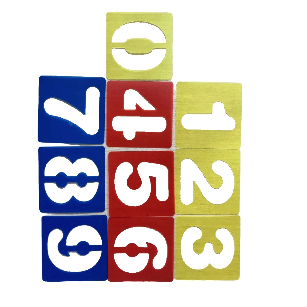 

10 Pack Stencils for Painting Alphabet and Number DIY Crafts School