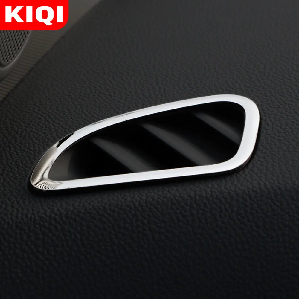 

KIQI 2 шт. наклейка из нержавеющей стали для салона автомобиля декоративная накладка для вентиляционного отверстия кондиционера для Chevrolet CRUZE 2009 2011 2012 2013 2014