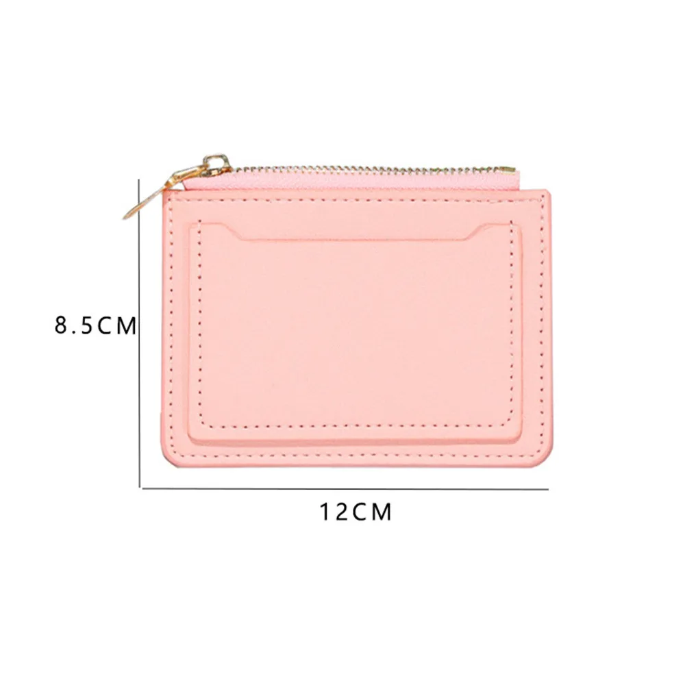 Женский держатель для карт из искусственной кожи на молнии дизайнерский