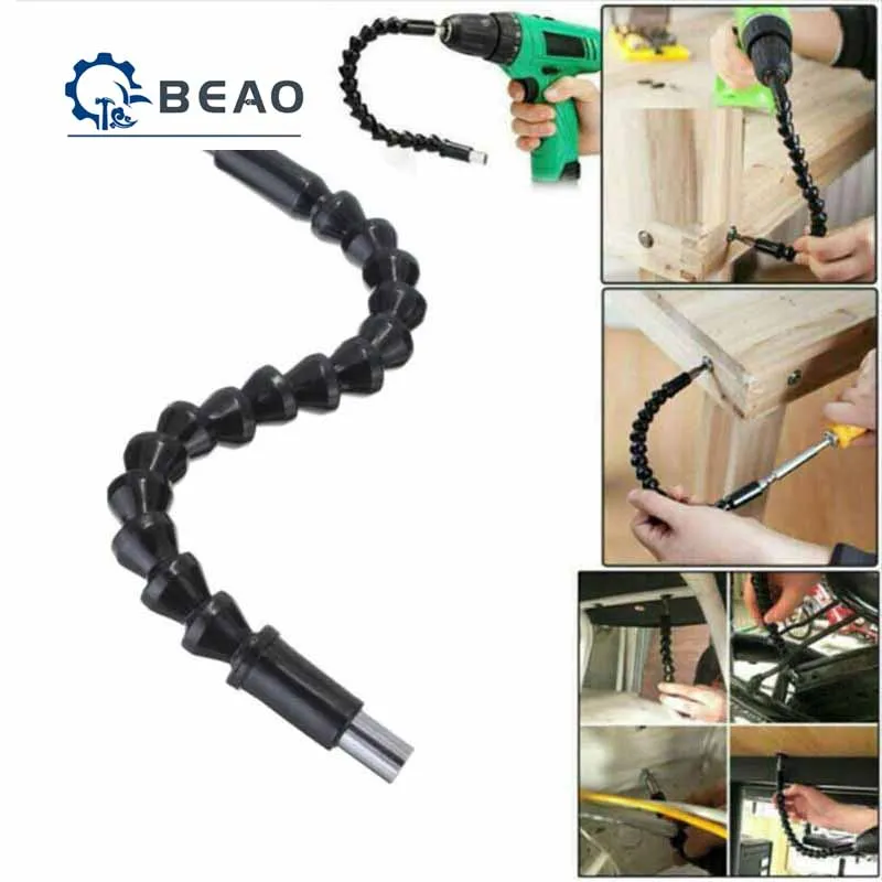 295mm Electric Drill Screwdriver Bit Multifunctional Universal Snake flexible Hose Cardan Shaft Connection Soft Extension Rod