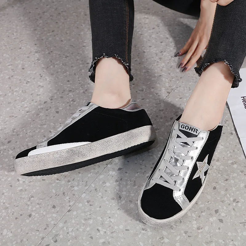 Туфли грязные женские с блестками натуральная кожа ретро тарелка маленькие