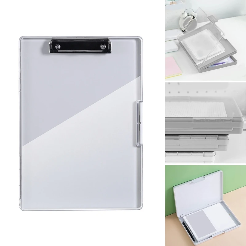 

Clipboard with Storage, Plastic Storage Clipboard with Low Clip Teacher Folder Clip Board Clipboard Folder