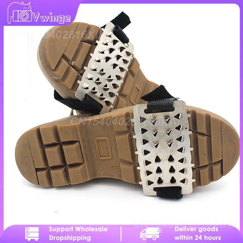 

Нескользящие скобы, портативное оборудование для кемпинга, когти для снега, скалолазания по льду, скользящие шипы, скользящие аксессуары, Когти для льда из нержавеющей стали