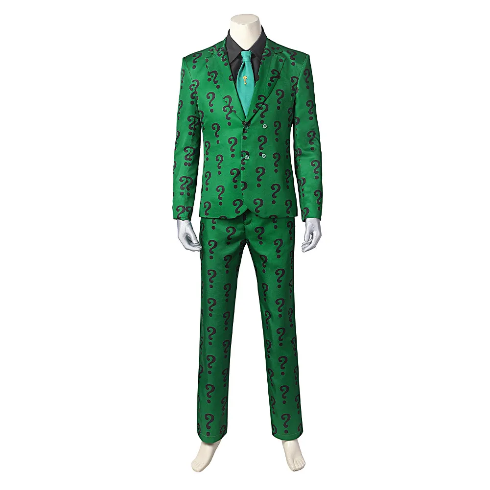 

Riddler Cosplay Costume Outfits Halloween Carnival Suit