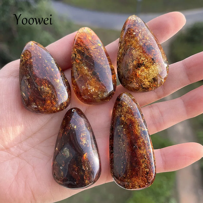 100% натуральный бурштиновый кулон Piebald натуральное уникальное ожерелье Chian дизайн