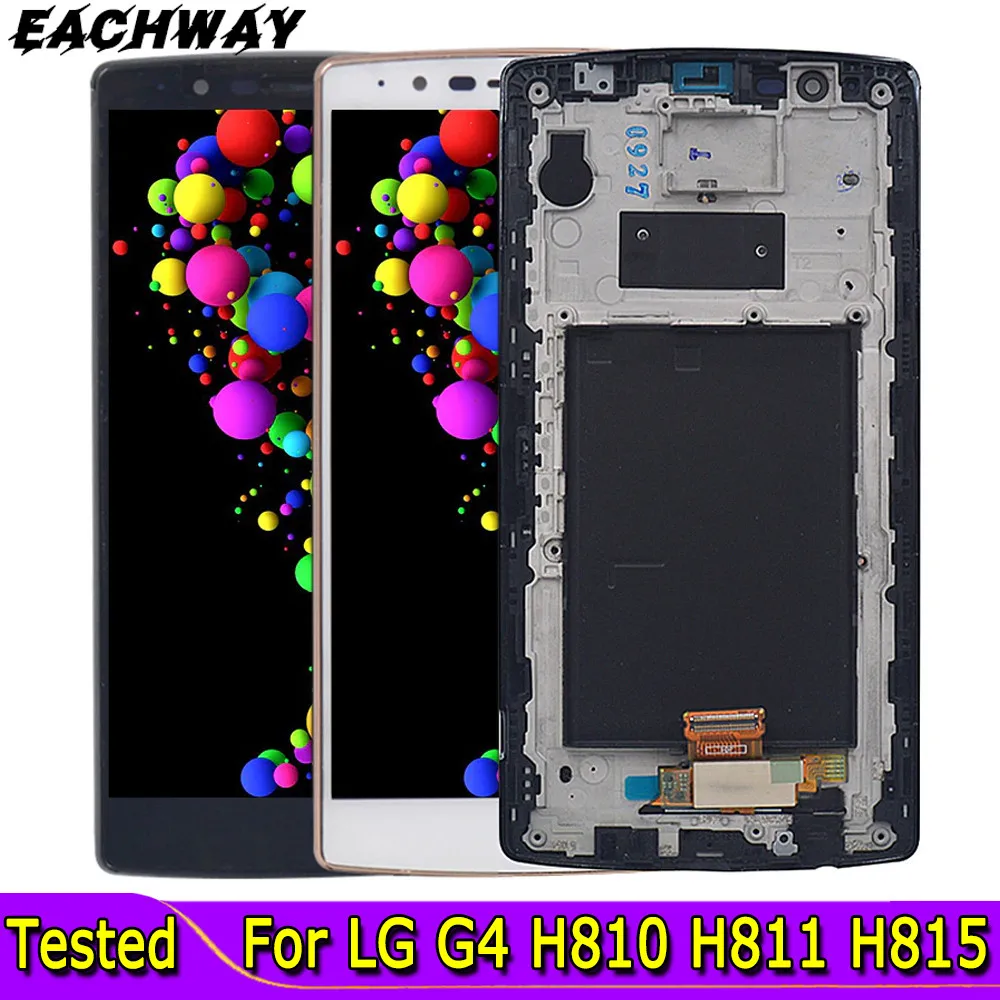 ЖК-дисплей 5,5 дюйма для LG G4 H815, сенсорный экран с рамкой для LG G4, запасные части для ЖК-дисплея Lg G4 H810 H811 H815, ЖК-экран