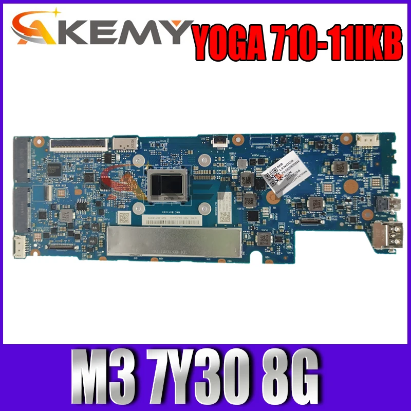 

DYG21 NM-B011 For Lenovo YOGA 710-11IKB Laptop motherboard 80V6 WIN with CPU M3 7Y30 UMA 8G FRU 5B20M35846 100% test work