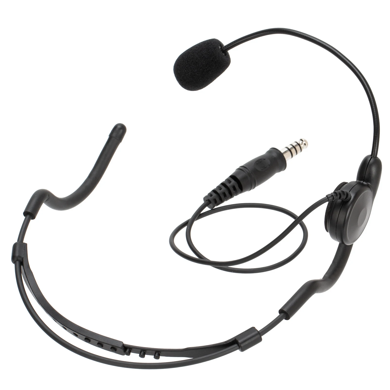 7.1mm Bone Conduction Headset Earpiece Microphone For Two Way Radio Walkie Talkie