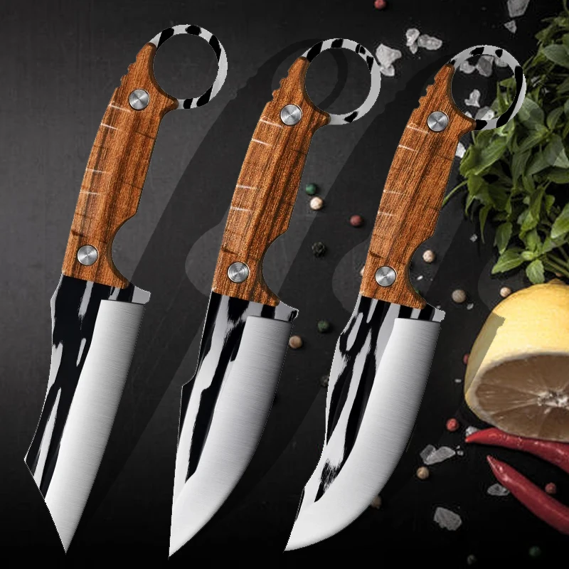 Нож для обвалки из нержавеющей стали Профессиональные Кухонные ножи карманный