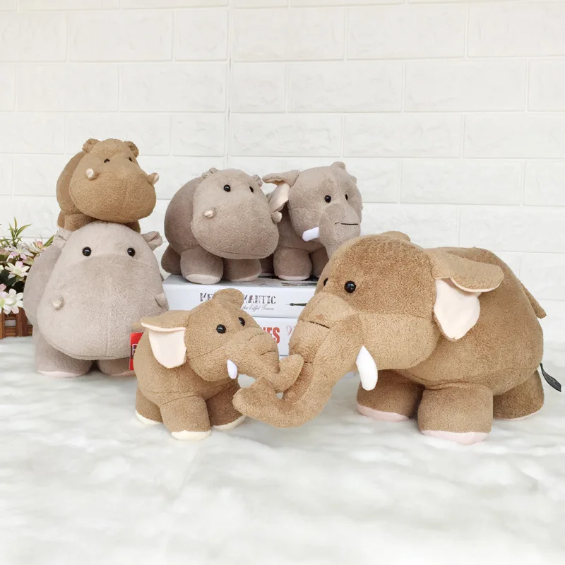 

Plush Toy Comforting Hippo Baby Soft Elephant Stuffed Sleeping Pillow Birthday For Kids Gifts Cute Girls Boys Room Decoration