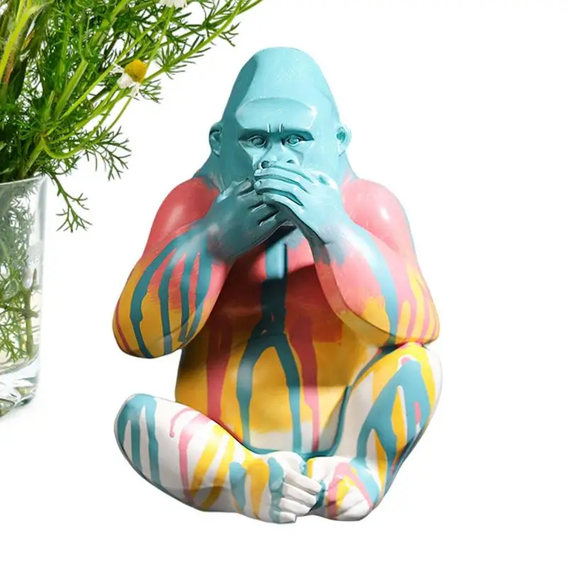 

Funny Resin Animal Decor Craft Resin Figurine Desk Decoration Cute Animal Ornament Decorations Outdoor Accessory Figurine For