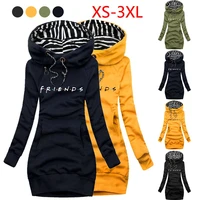 2022 spring autumn women dresses fashion cotton long sleeve hoodie dress casual hooded dresses for women pullover dress oversize