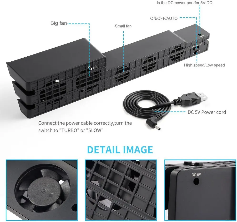fan cooling cooler for sony ps4 pro game console playstation play station ps 4 pro accessories stand support base holder consola free global shipping