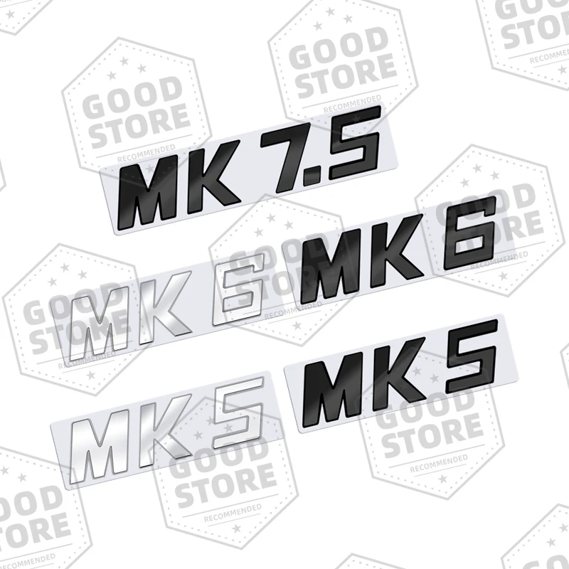 Фото Металлический корпус автомобиля для MK5 MK6 MK7 MK7 MK7.5 MK8 Polo Golf 5 6 7 глянцевый черный значок 3D задняя буква Эмблема багажника Наклейка авто аксессуар №2
