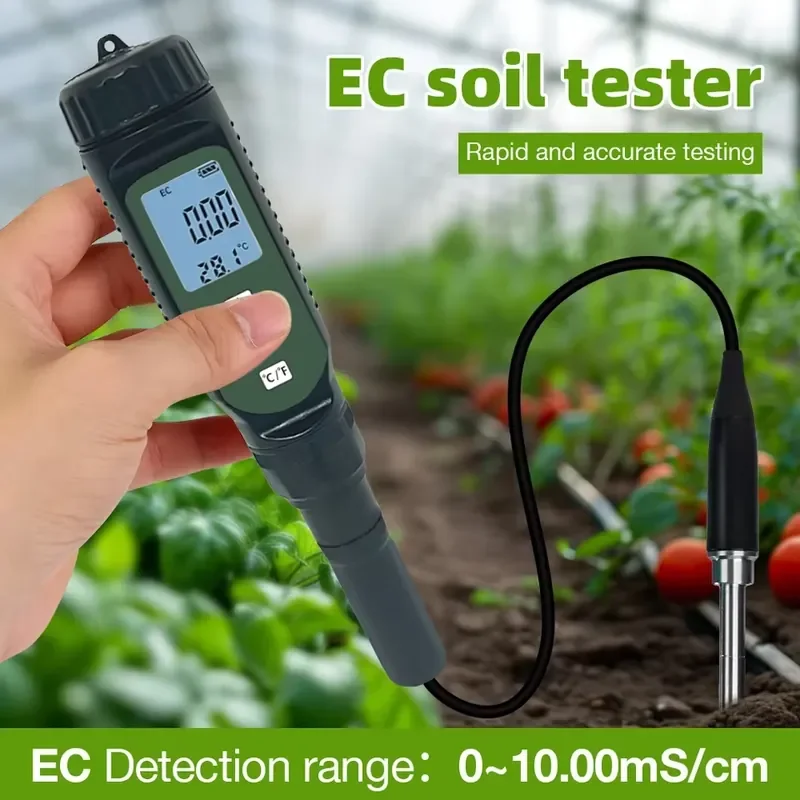 WAP01 EC-817 Высокоточный цифровой измеритель EC и температуры почвы 0-1000 мСмсм, многофункциональный  для сада (art.: 3920da89e776e) - 3920da89e776e