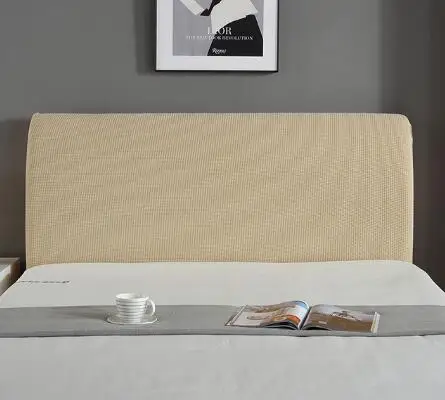 

Quilted All-inclusive Velvet Bed Head Cover Back Protection Dust For Home Hotel