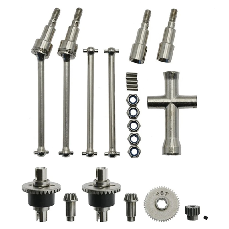 

Metal Differential And Drive Shaft Set For SCY 16101 16102 16103 16201 Pro 1/16 Brushless RC Car Upgrades Parts Accessories