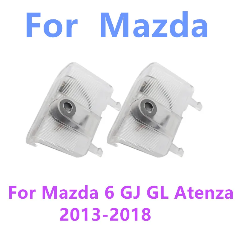 

2 светодиодных проекционных инструмента, аксессуары, декоративная лампа для Mazda, дверной светильник Mazda 6 GJ GL Atenza 2013-2018 2016 2014 2015 2017