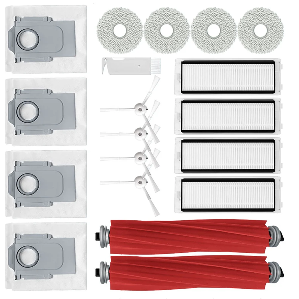 

Main Side Brush Kit For Robo Rock Q Revo / Robo Rock P10 A7400RR Vacuum Cleaner Replacement Spare Parts Accessories Mop Cloth