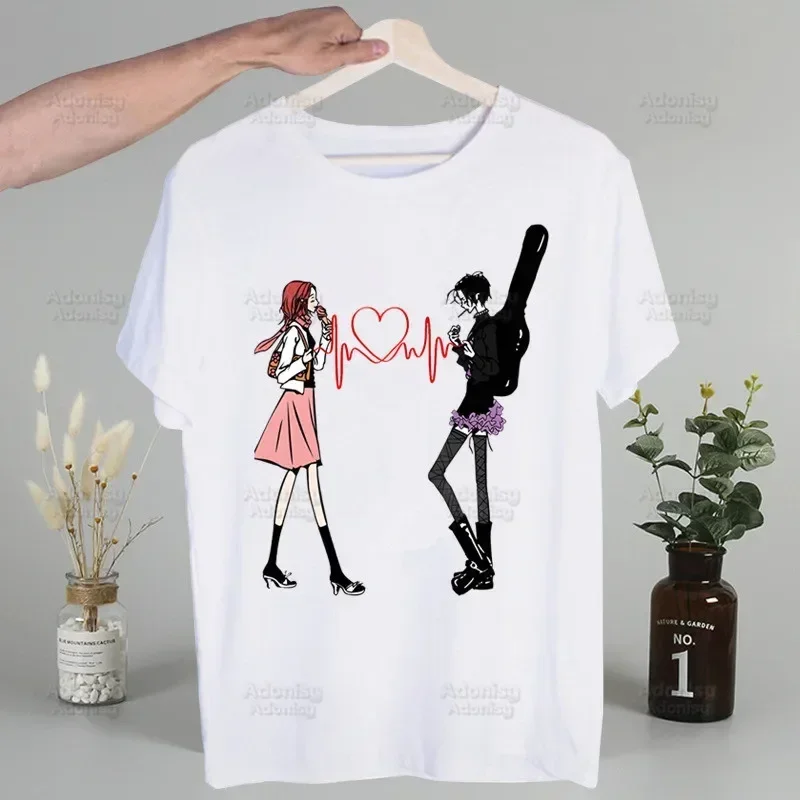 Nana Anime Black Stones NANA Osaki Винтажные футболки с принтом и круглым вырезом коротким