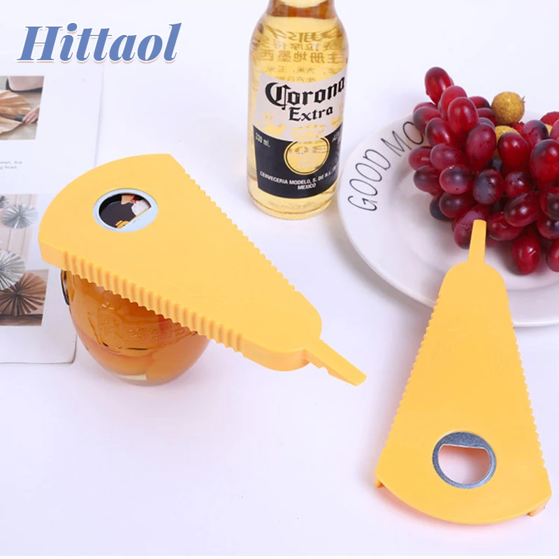 

Bottle Opener Kitchen Gadget Non Slip Triangular Pry Open Cans Top Lid Kitchen Accessories for Beer Beverage Can Twist Off Lid
