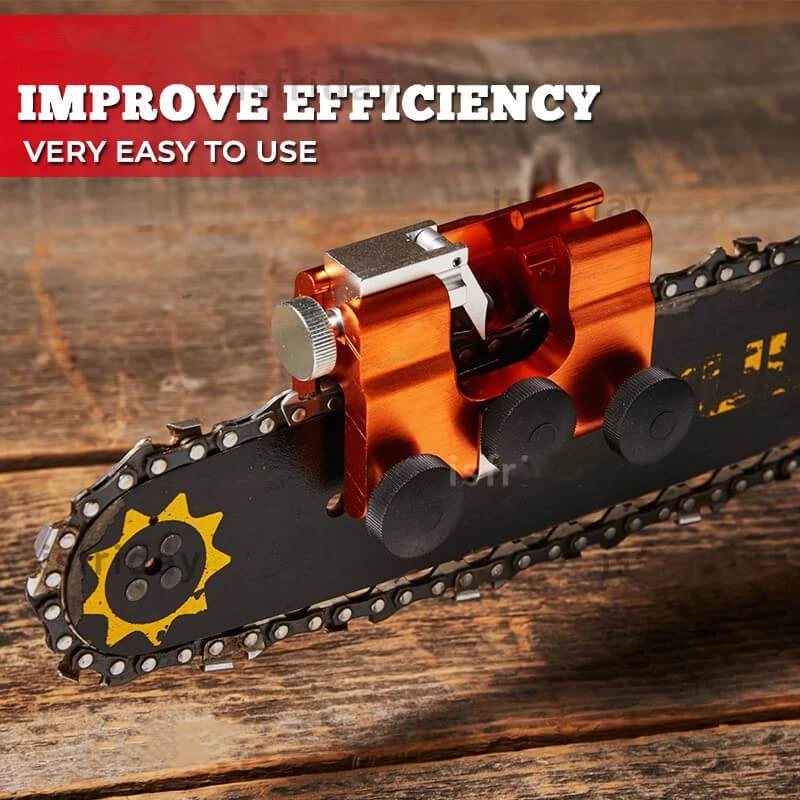 

Portable Chainsaw Sharpener w/ 3 Sharpening Heads Manual Chainsaw Chain Sharpening Gasoline Chainsaw Sharpening Repair Tools