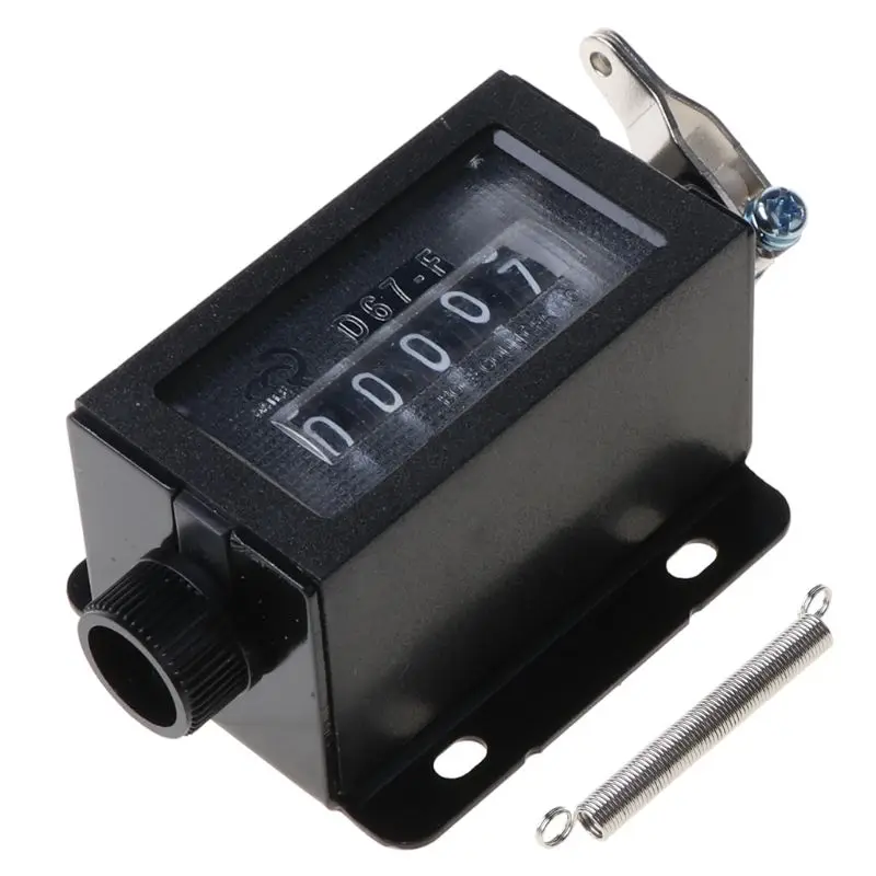 

D67-F 5 Digits Mechanical Pull Stroke Counter Black Casing Resettable