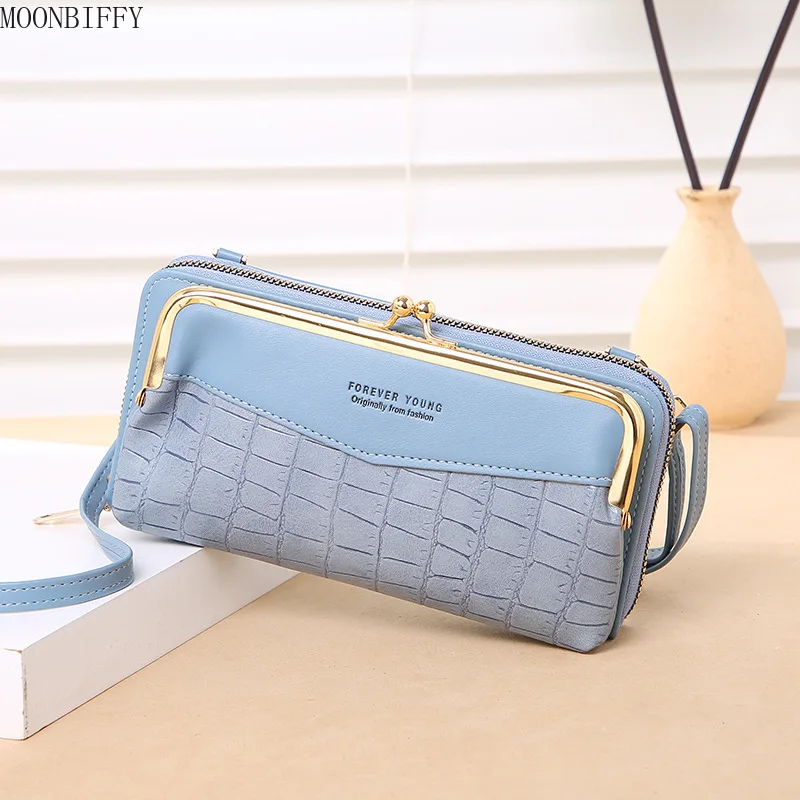 

Женская сумка-мессенджер с тиснением под крокодила, вместительная диагональная женская сумка, модный кожаный горизонтальный кошелек на мо...