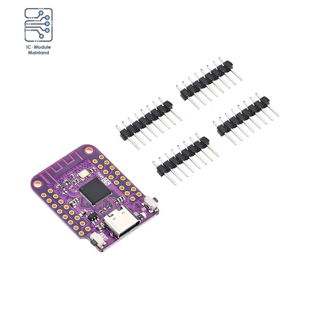 Фото S2 Mini V1.0.0 WIFI IOT плата основана на ESP32-S2FN4R2 4 Мб FLASH 2 Мб PSRAM, совместима с Arduino MicroPython №3
