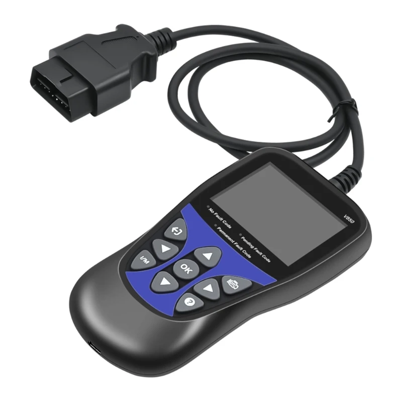 

Тестер батареи 12 В V850 OBD2, сканер, анализатор, диагностический инструмент, детектор для грузовика