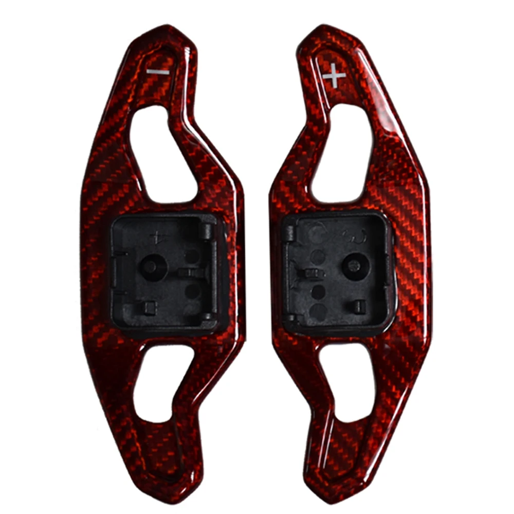 

Carbon Fiber Steering Wheel Paddle Shifter for-Audi, A Red Carbon Fiber