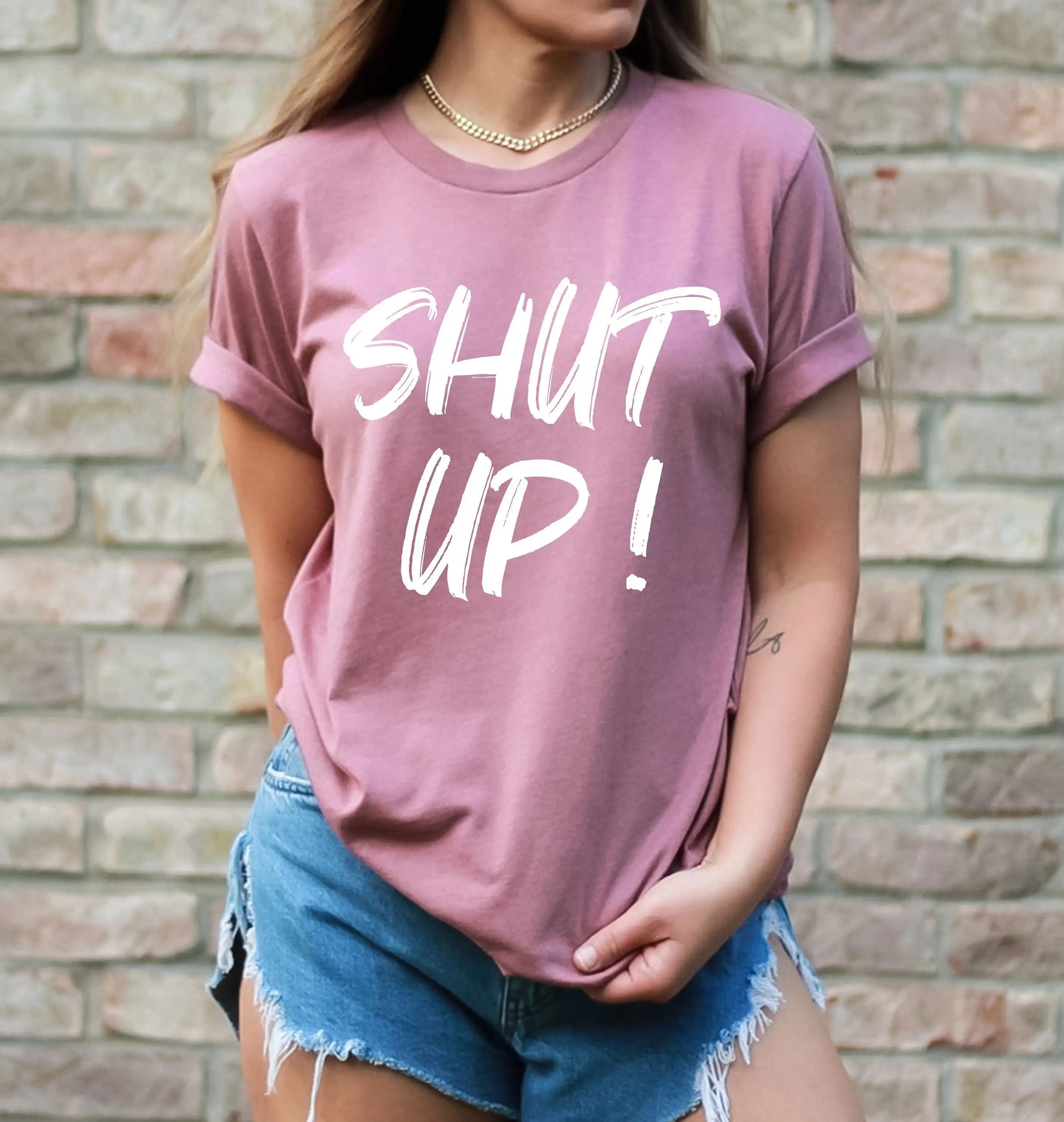 Протест Футболка Заткнись Саркастическая цитата для друга Активист Права