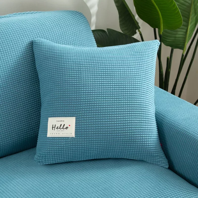 

thick sofa protector Jacquard solid printed pillowcase cover for cushion 45X45cm