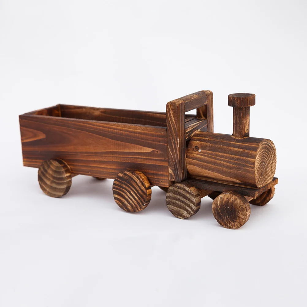 

Flower Pot Planter Succulent Wooden Potsdecorative Bonsai Box Rustic Container Wood Basket Storage Bed Wagon Trough Holder