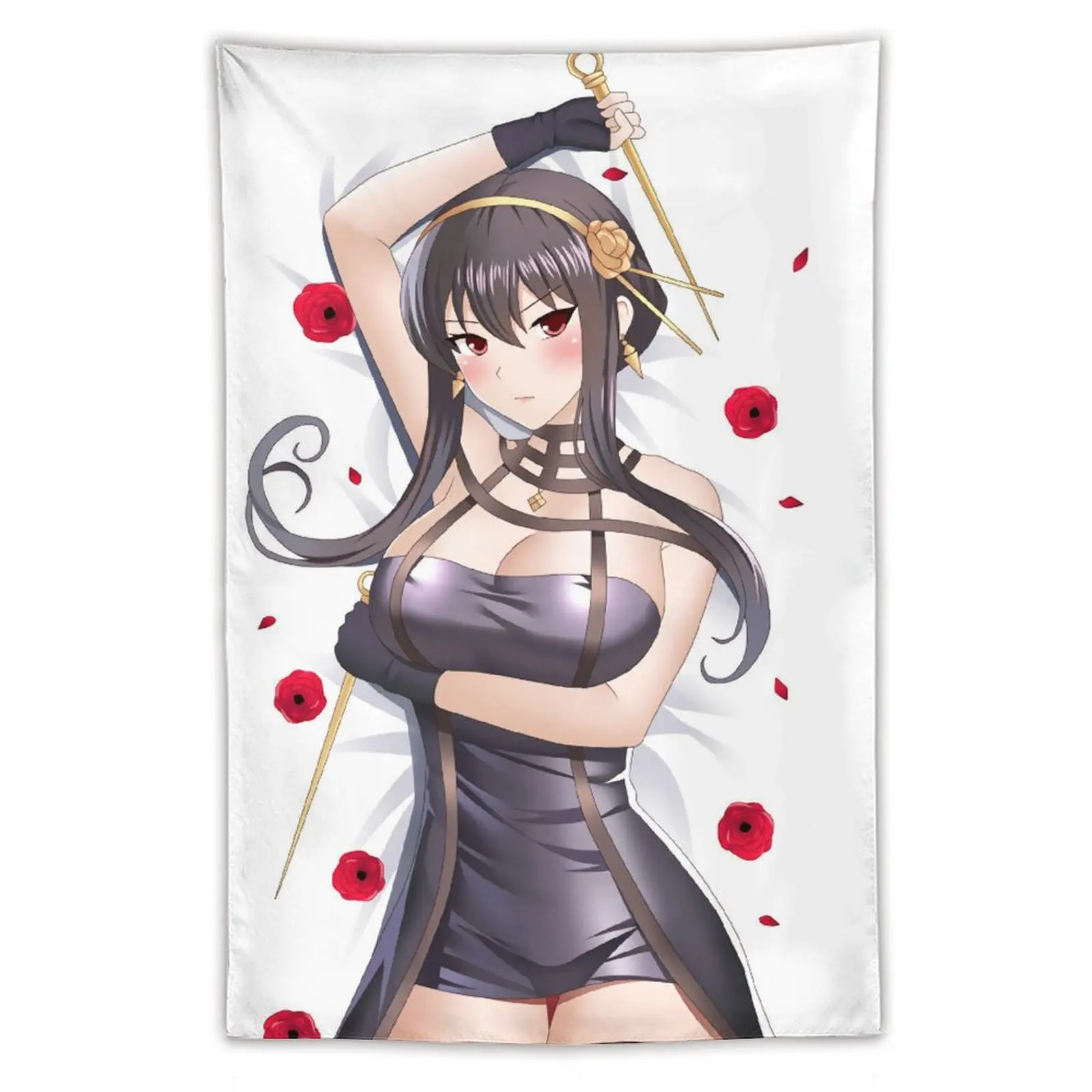 

22539-Spy X Family Thorn Princess Yor Forger-1 Anime Tapestry Wall Art Poster Home Tapestries Bedroom Decor