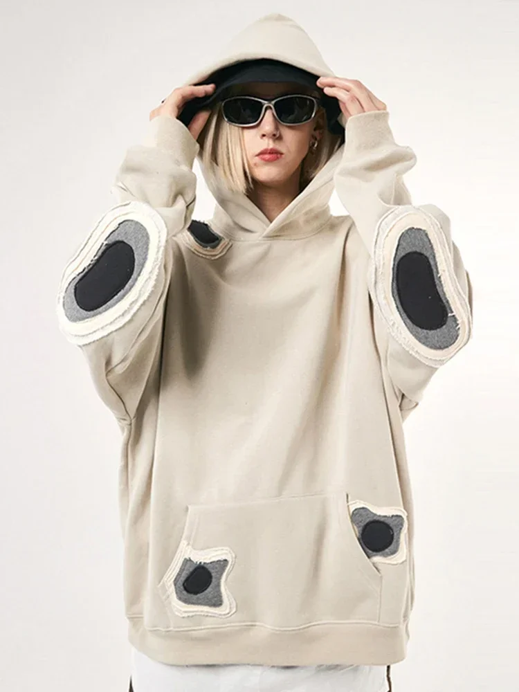 

Fall Winter Women American Vintage Hoodie Baddie Style Sweatshirts Y2k Japanese Streetwear Pullovers Vintage Oversize Fashion