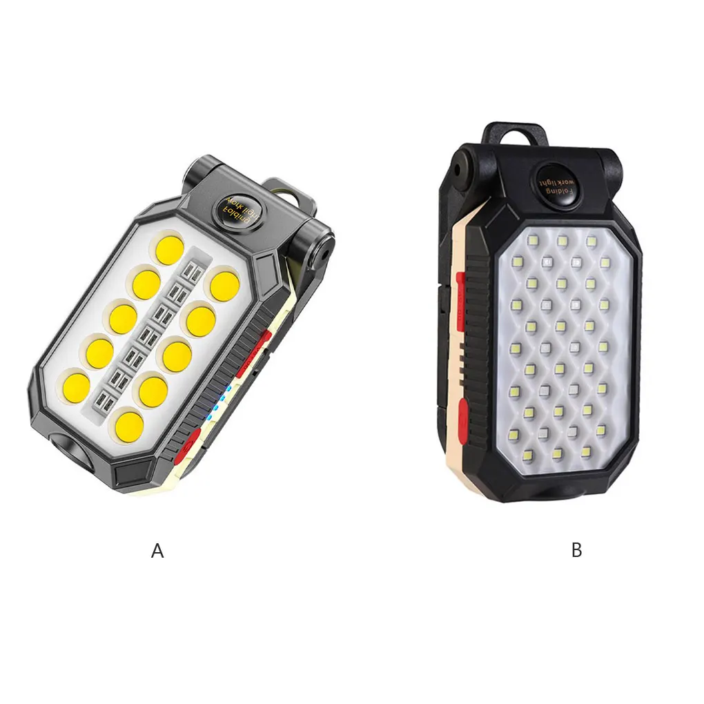 

Work Light Rechargeable Outdoor COB Backpacking Inspection Flashlight Household Carrying Repairing Hanging Torch Lamp