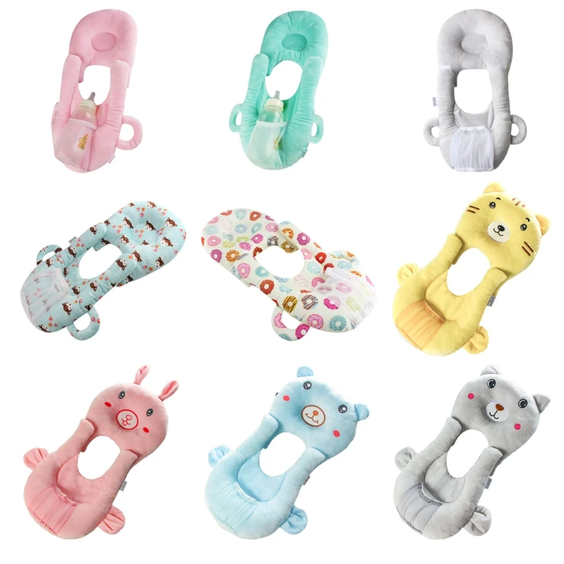 

Newborn Baby Feeding Pillow Multifunctional Portable Detachable Self-Feeding Support Infant Nursing Lounger Cushion with Bottle