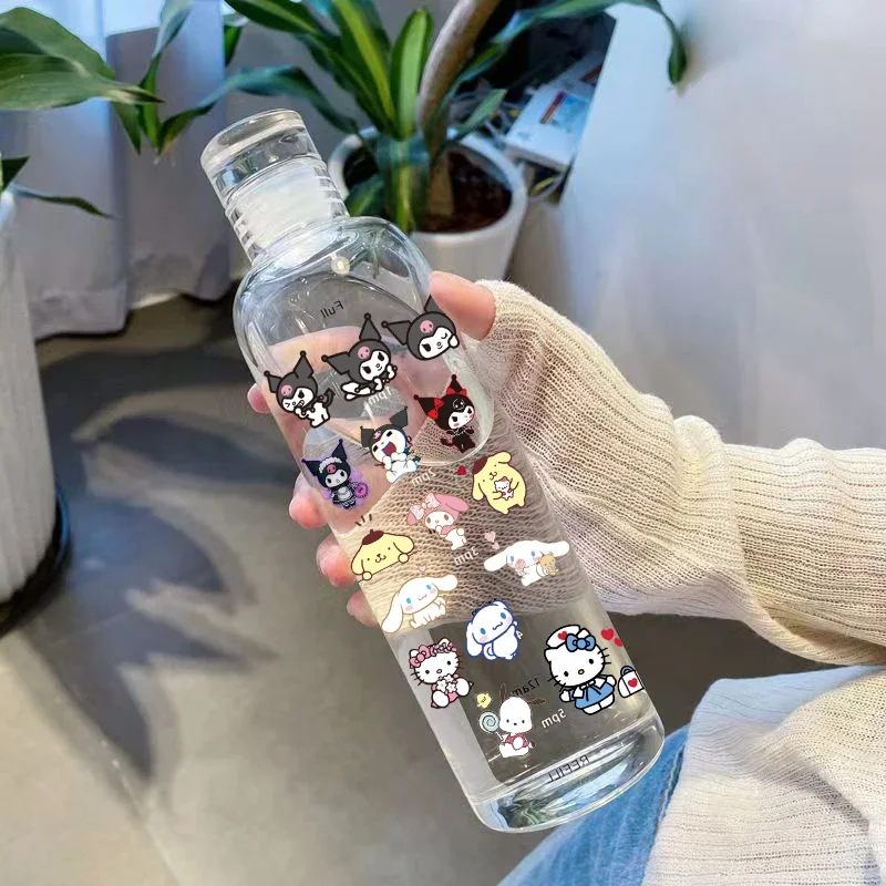 500 мл Sanrio Hello Kitty Kuromi бутылка для воды с указателем времени крышка пластиковая