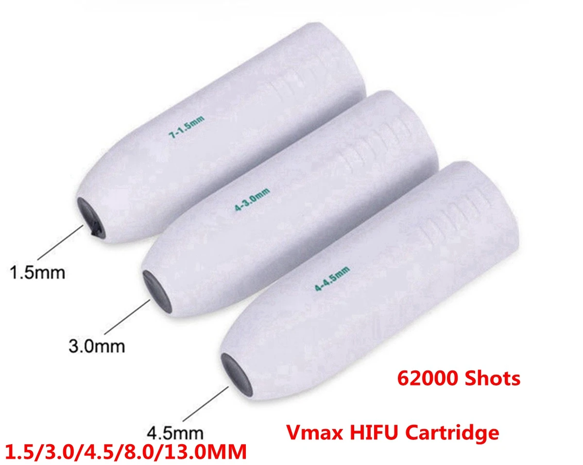 

62000 Shots Vmax HIFU Cartridge Replacement Probe Consumables for Vmax face Lifting Wrinkle Removal Body Slimming