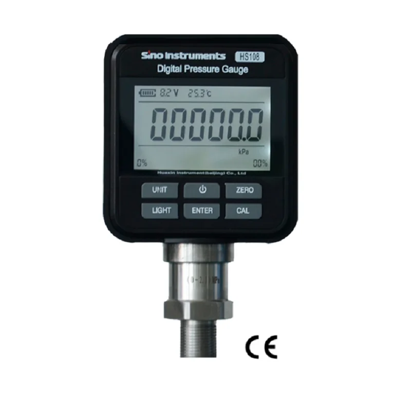 

HS108 Accuracy 0.05%F.S Digital Pressure Gauge Manometer 0~200bar 0~350bar 0~400bar 0~700bar 0~1000bar 0~1200bar 0~1400bar